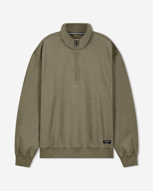 Homme Pull Chandail Pulls à quart de zip Pull à col zippé Pullover A