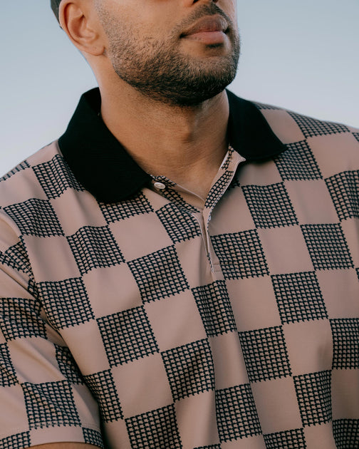 Front9 Polo - Greige / Black | Devereux