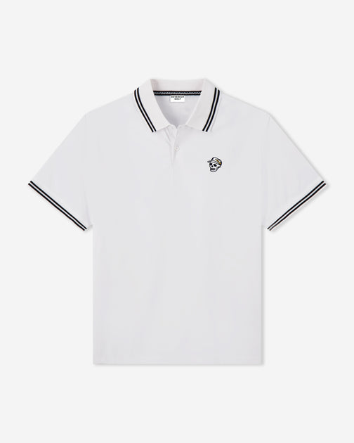 Skull Caddie Tips Polo - White | Devereux