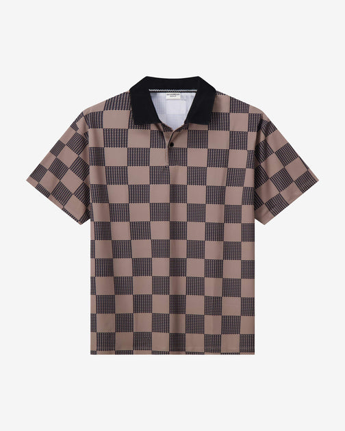 Front9 Polo - Greige / Black | Devereux