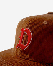 "D" Hat - Brown Corduroy