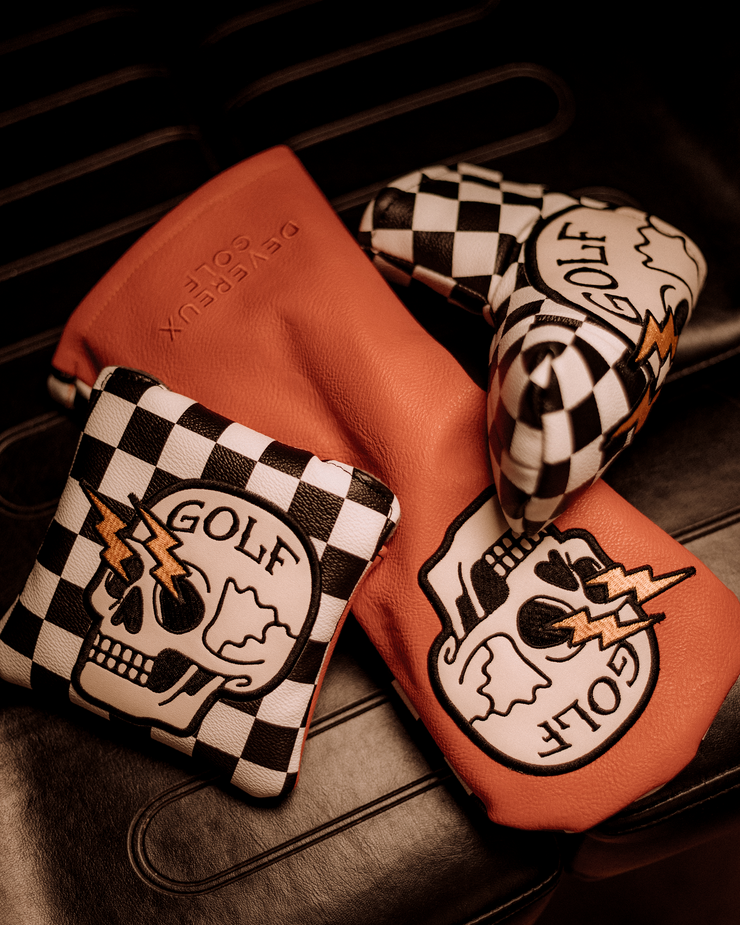 Shocker Skull Driver Cover - Orange