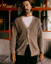 Fisherman Cardigan - Mushroom