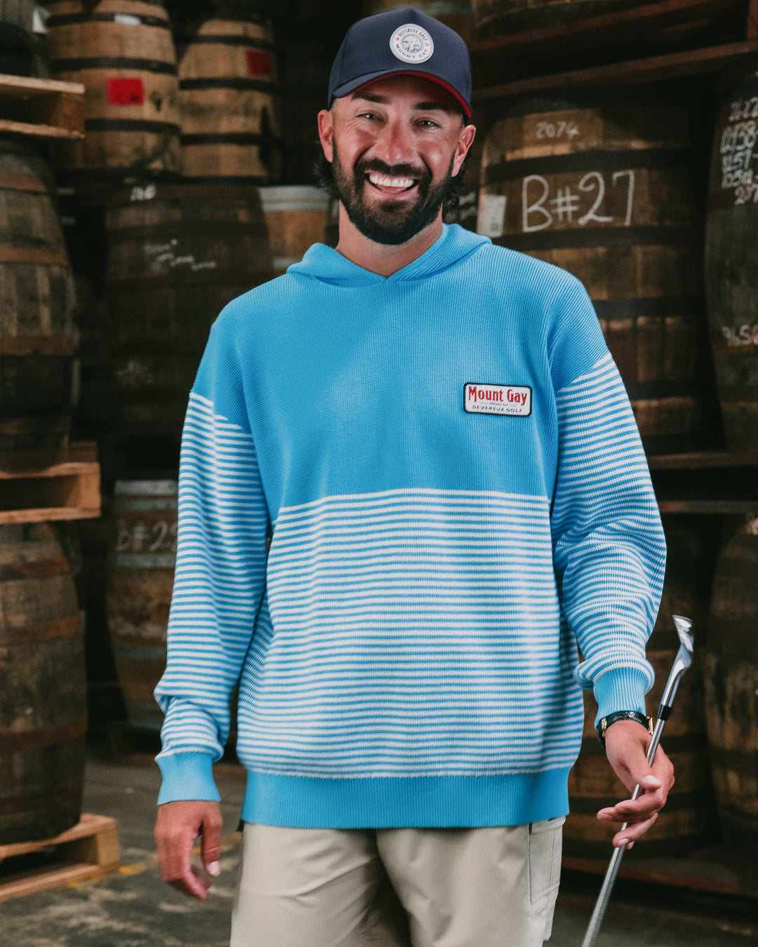 Paynes Bay Knit Hoodie - Light Blue – Devereux