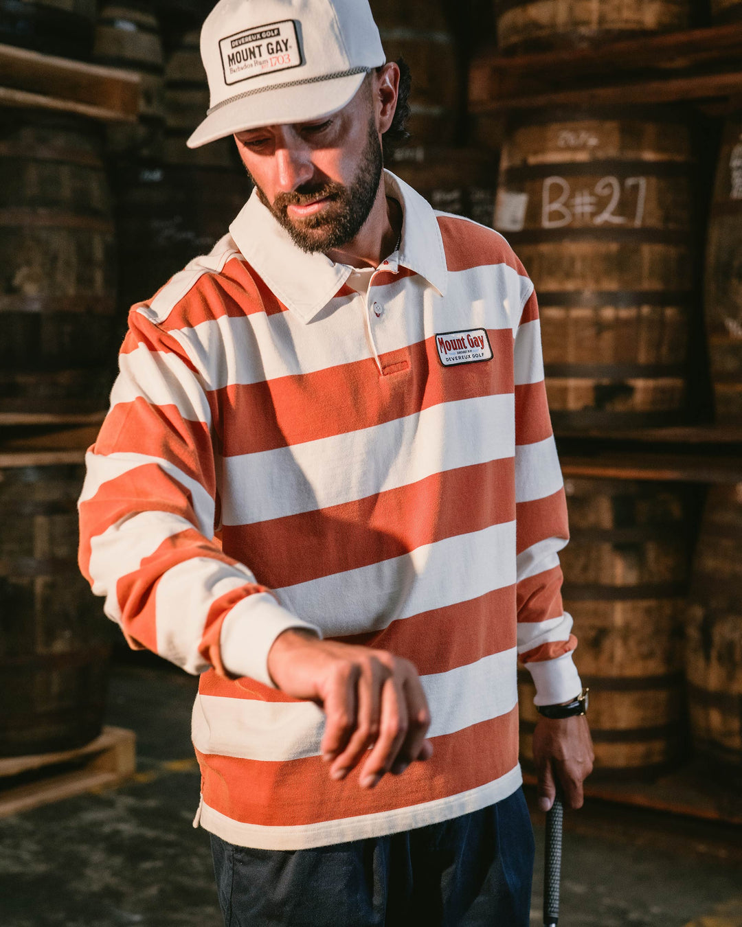 Old Salt LS Polo - Red / White – Devereux