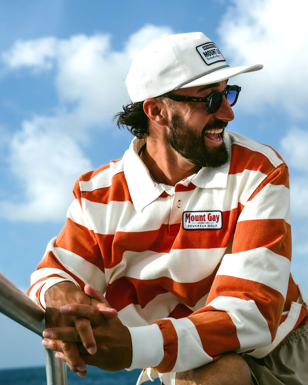 Old Salt LS Polo - Red / White – Devereux