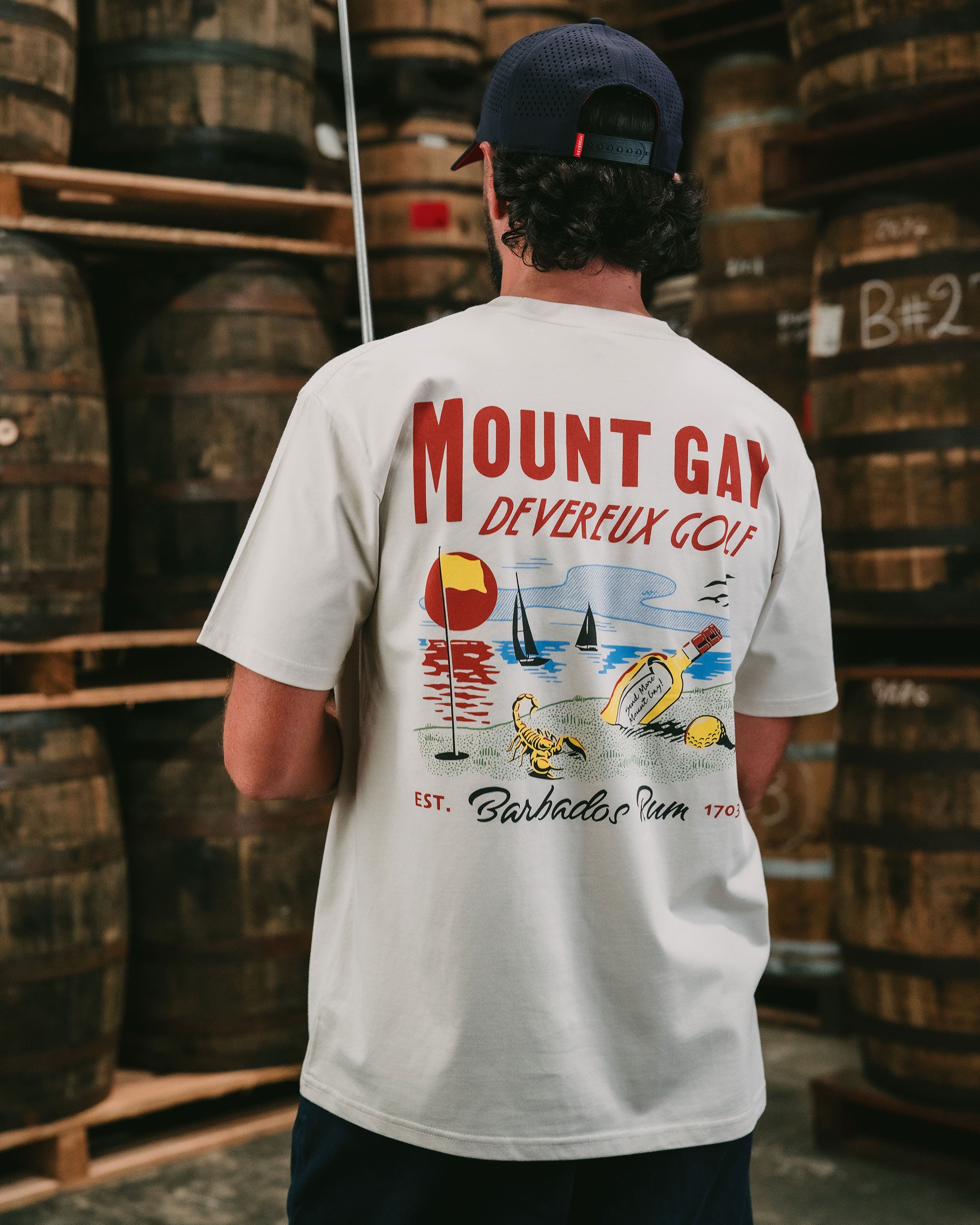 Devereux Rum Beach Tee - Bone