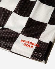 Devereux Mesh Golf Short Checker - Black / White