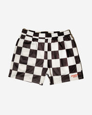 Devereux Mesh Golf Short Checker - Black / White