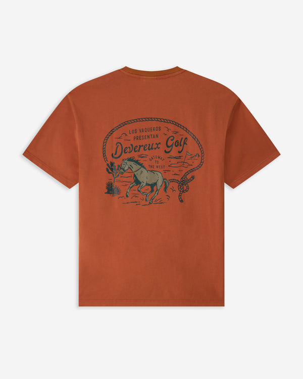 Los Vaqueros Tee - Salmon