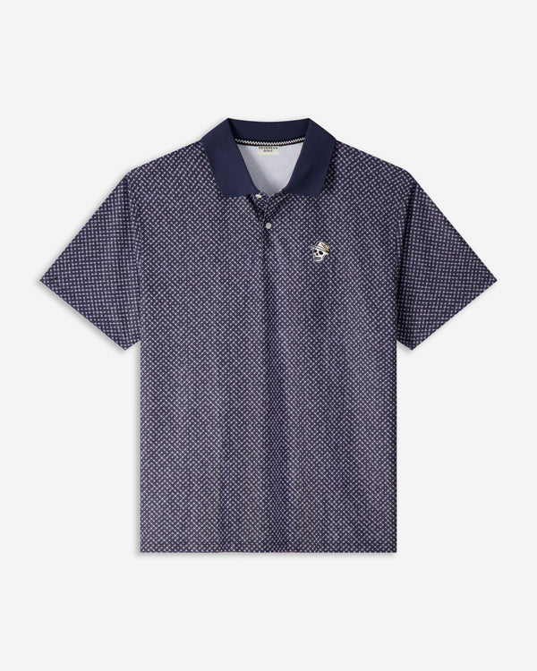 Labyrinth Polo - Petrol Blue