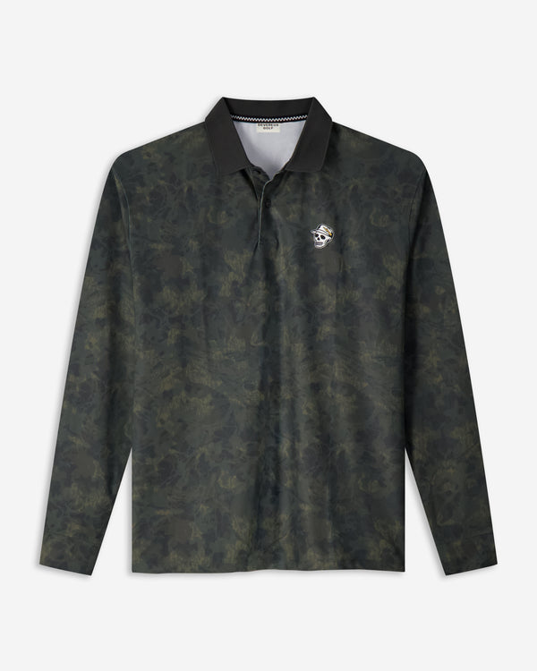 Tree Camo Long Sleeve Polo - Camo