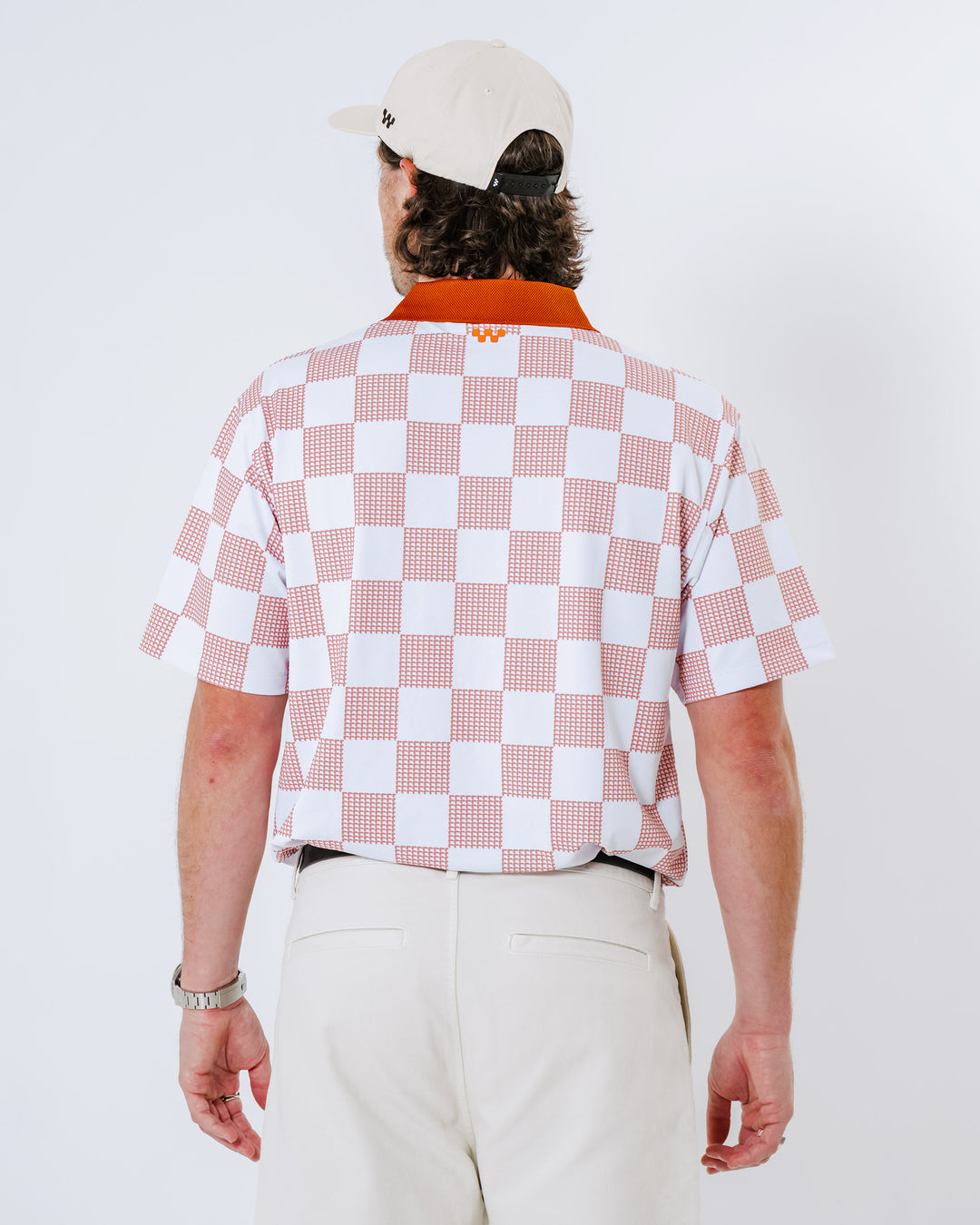 Front9 Polo - White / Cork | Devereux
