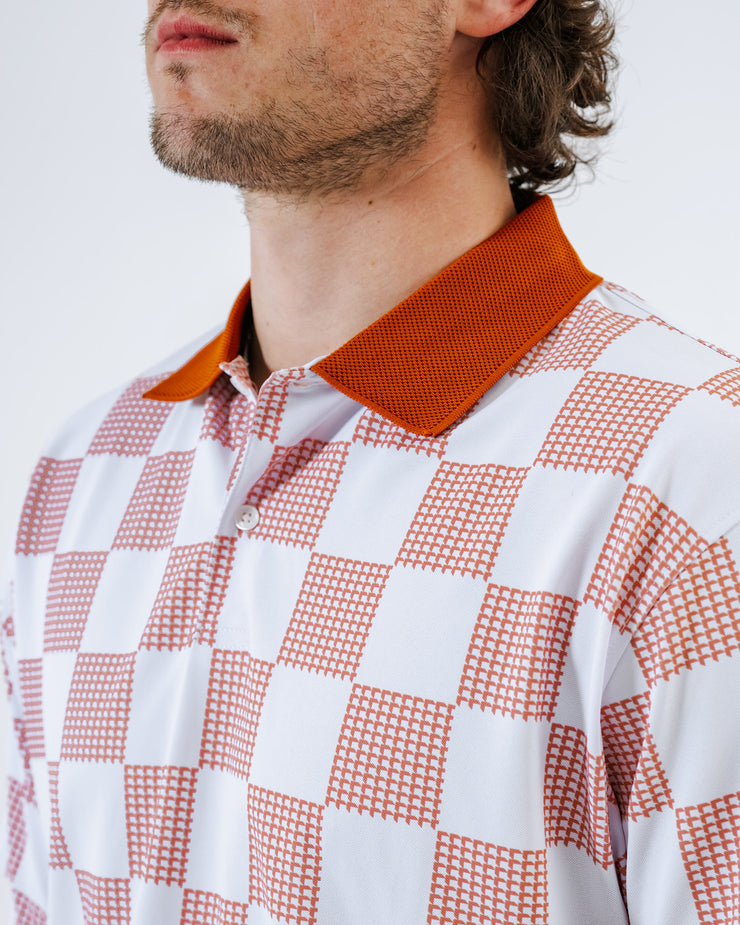 Front9 Polo - White / Cork | Devereux