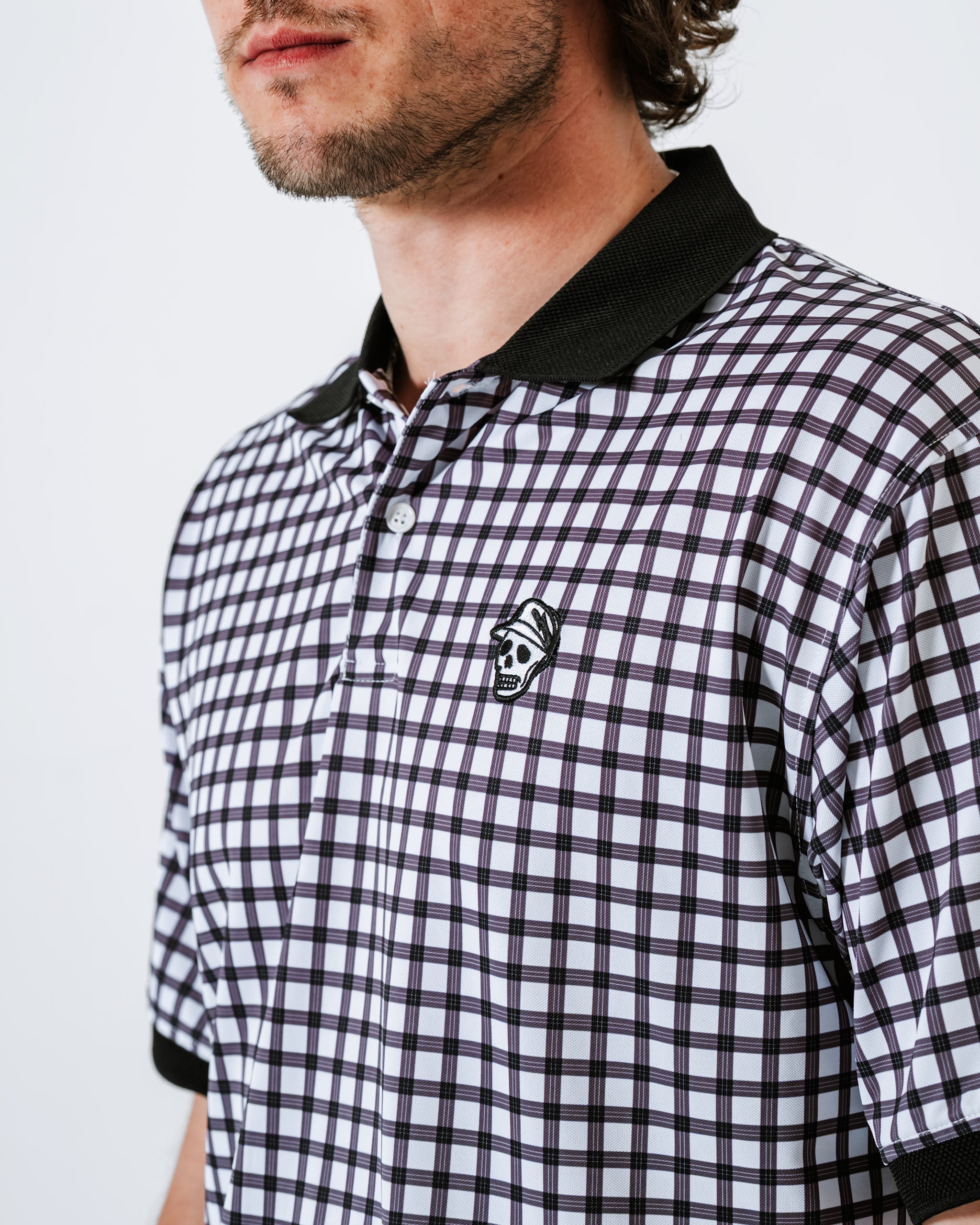 Gingham Polo - Black / White – Devereux