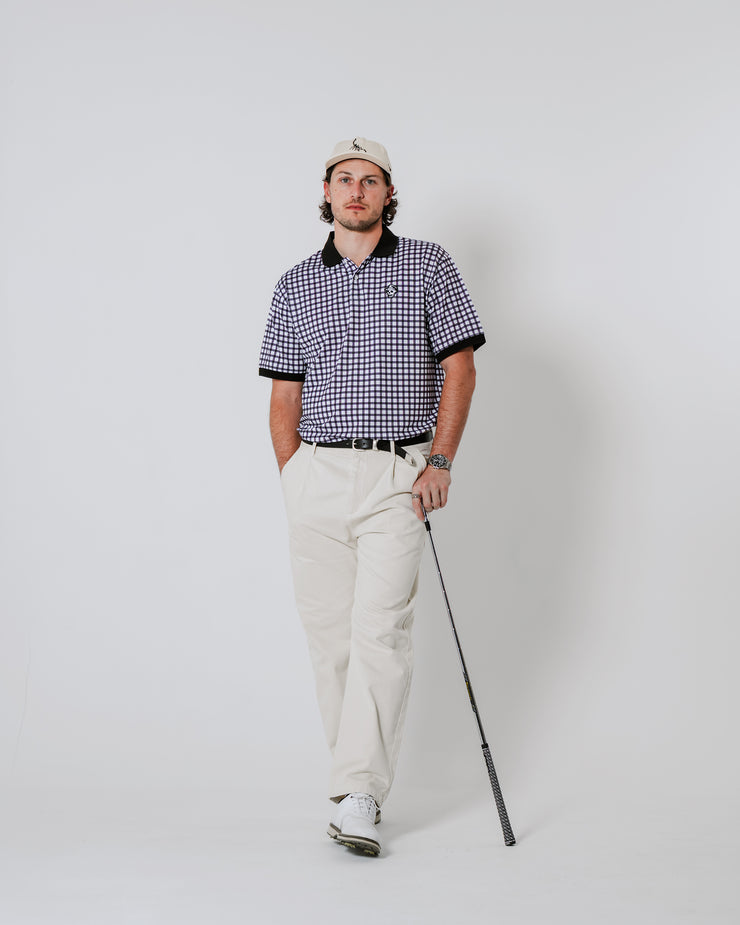 Gingham Polo - Black / White – Devereux