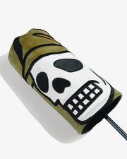 XL Skull Driver Headcover - Olive