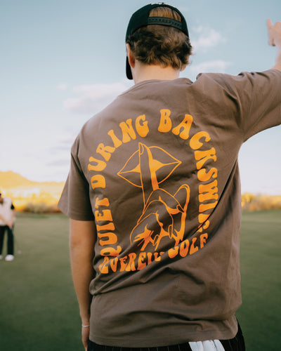 Quiet On the Backswing Tee