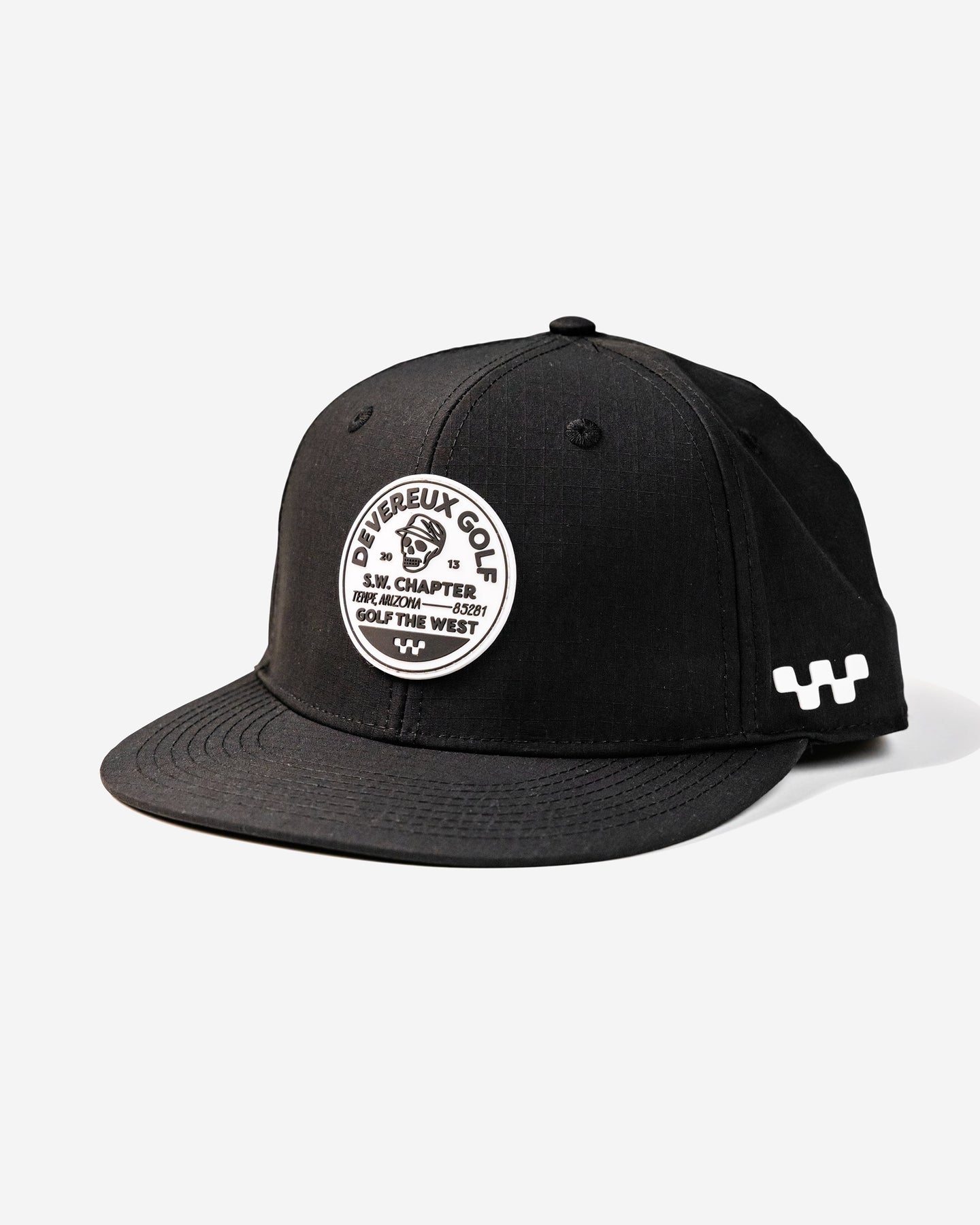 DEVEREUX GOLF デバローゴルフ　キャップ Black Golf Hat - Players Patch - Devereux