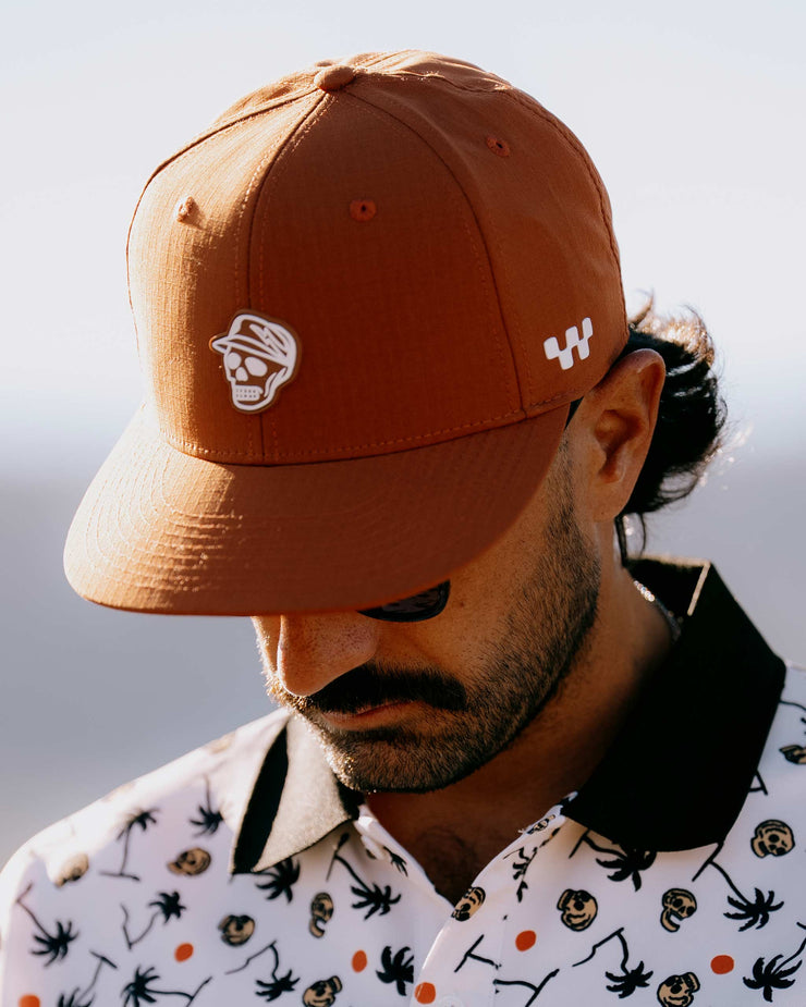 Players Skull Caddie Hat - Clay