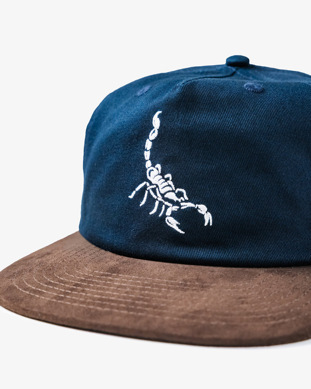 Heffy Scorpion Two Tone Hat - Navy/Brown