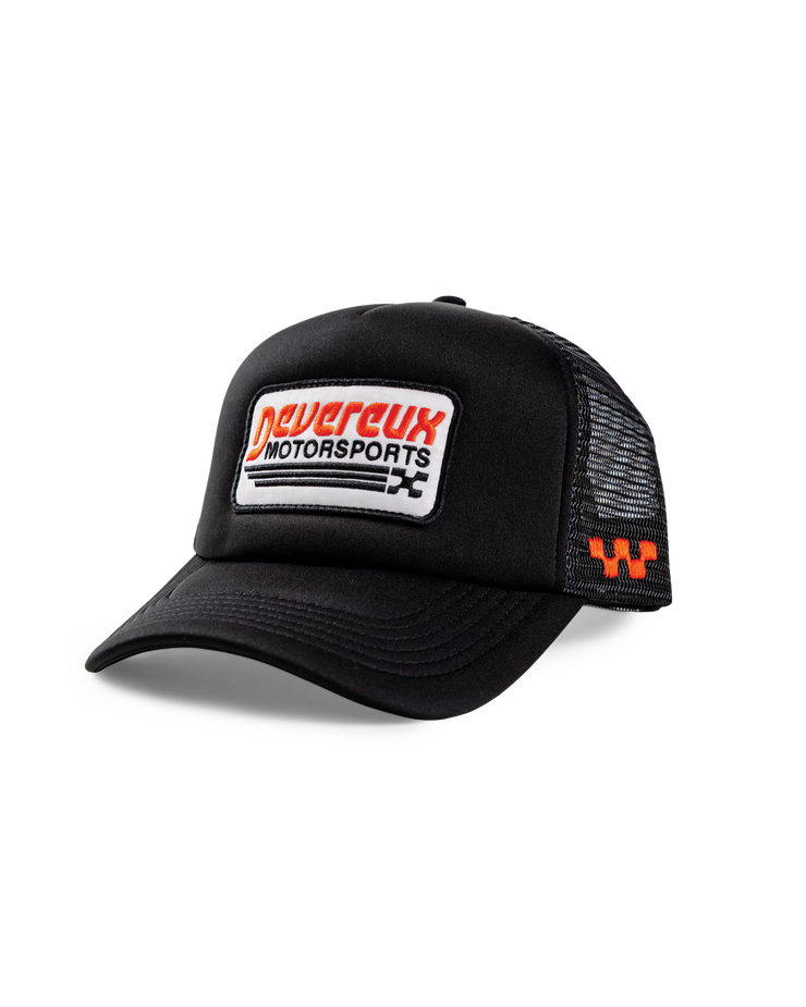 Black foam front trucker hat