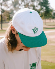 Skull Caddie Two Tone Hat - White / Green