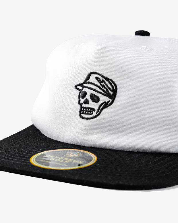 Skull Caddie Two Tone Hat - White / Black