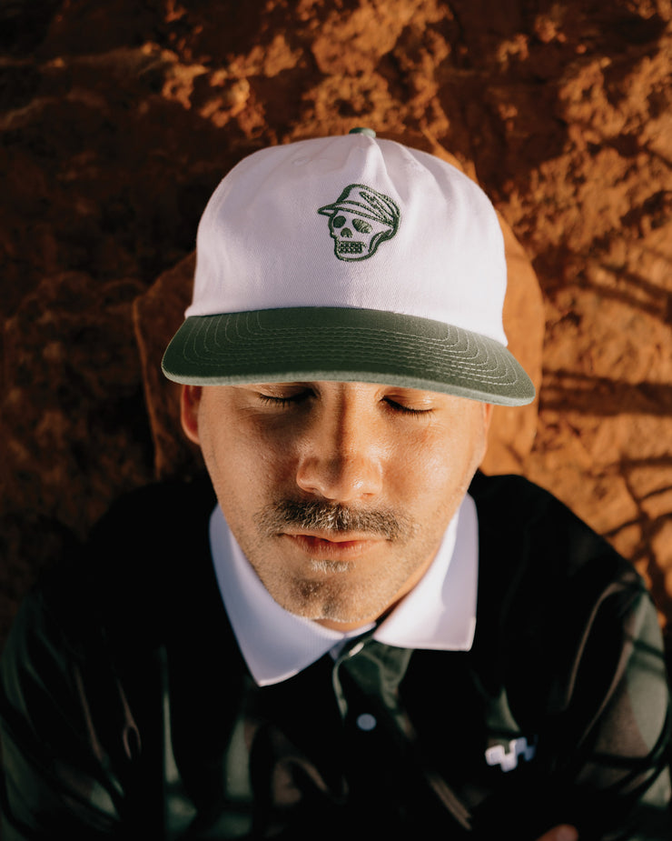 Skull Caddie Two Tone Hat - White / Green