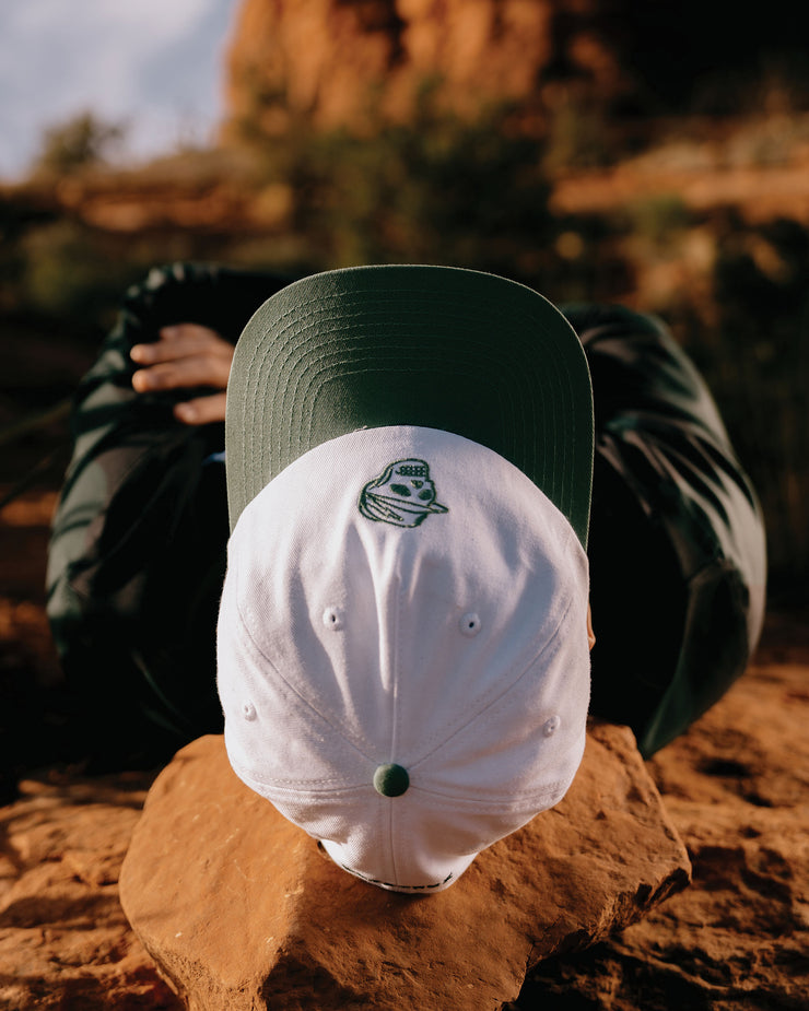 Skull Caddie Two Tone Hat - White / Green