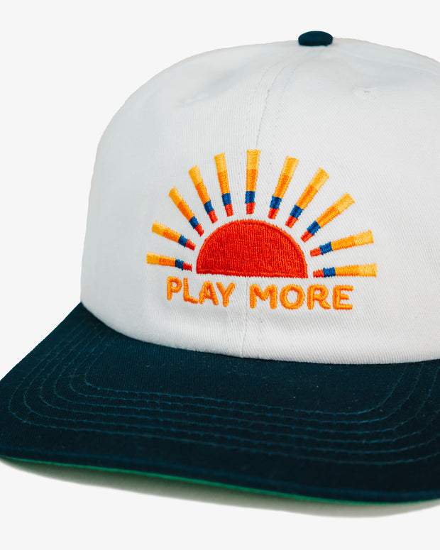 Play More Unstructured Snapback - White