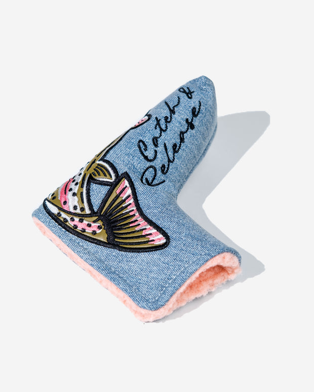 Catch & Release Blade Putter Cover - Denim