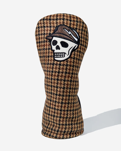 Houndstooth Driver Cover - Brown