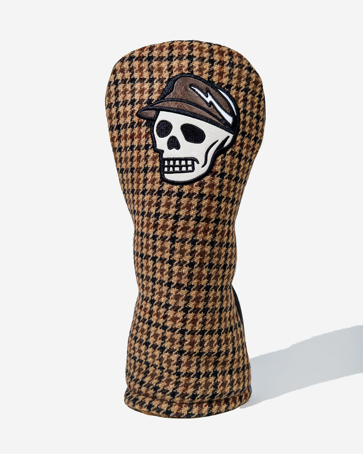 Houndstooth Driver Cover - Brown