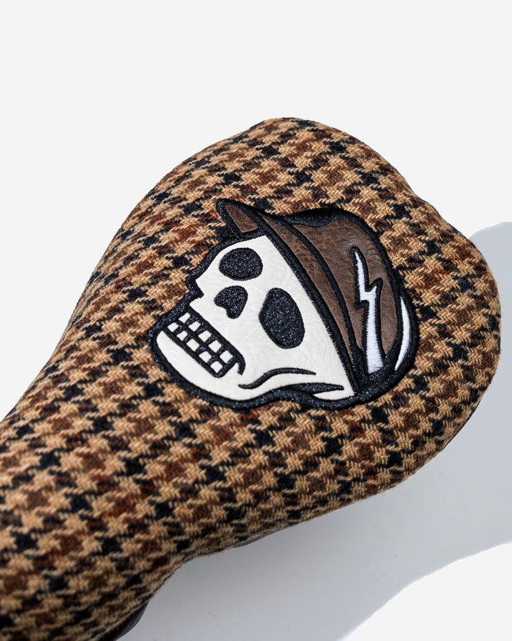 Houndstooth Driver Cover - Brown