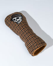 Houndstooth Driver Cover - Brown