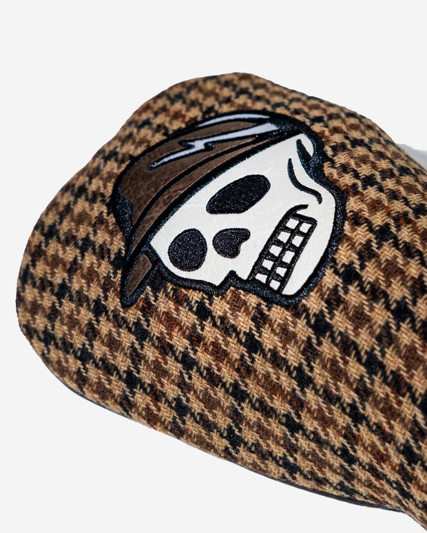 Houndstooth Driver Cover - Brown