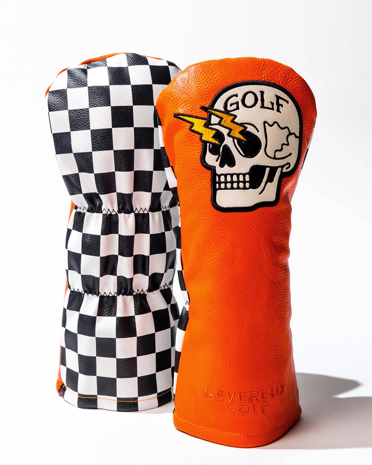 Shocker Skull Driver Cover - Orange