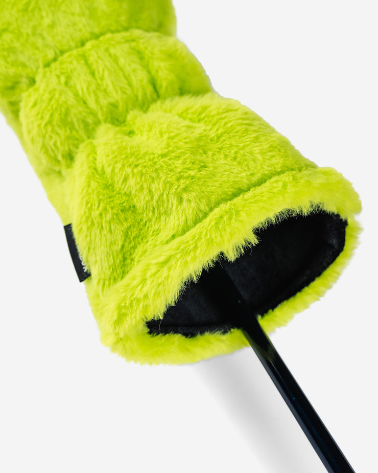 Fuzzy Golf Driver Head Cover - Neon Green