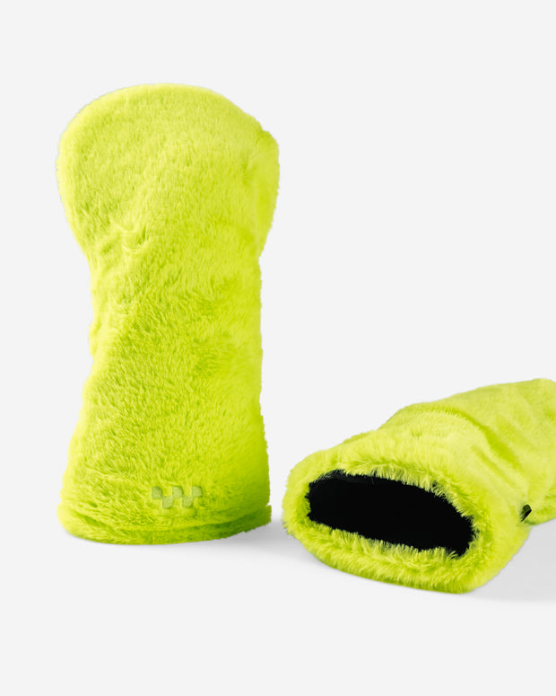 Fuzzy Golf Driver Head Cover - Neon Green