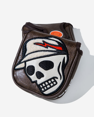 Sherpa Skull Caddie Universal Mallet Cover - Brown