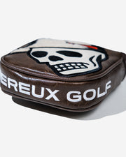 Sherpa Skull Caddie Universal Mallet Cover - Brown