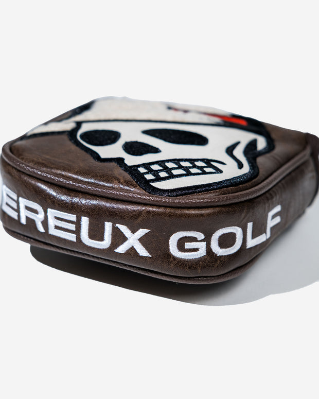 Sherpa Skull Caddie Universal Mallet Cover - Brown