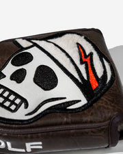 Sherpa Skull Caddie Universal Mallet Cover - Brown