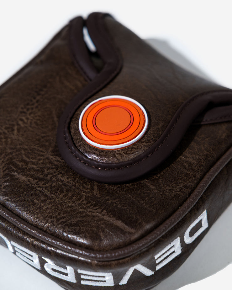 Sherpa Skull Caddie Universal Mallet Cover - Brown