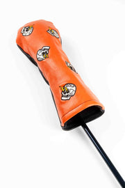 Maniac Shocker Skull Fairway Cover - Orange