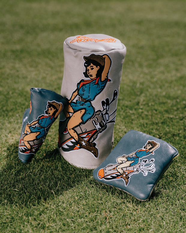 Bomber Girl Mallet Putter Cover - Navy