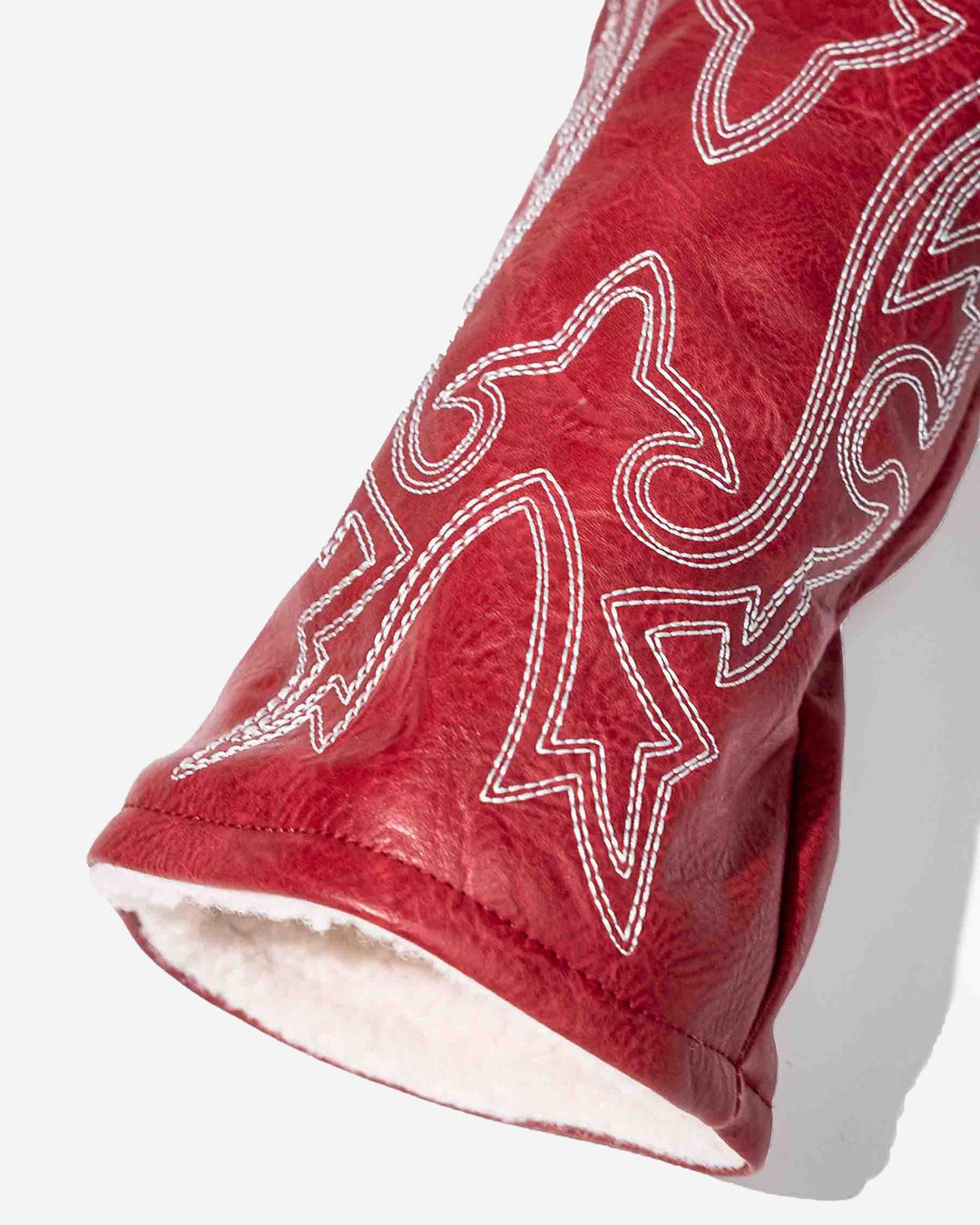 Driver Head Cover - Cherry Red Bootstrap - Devereux Golf
