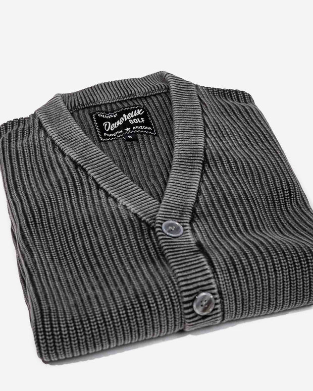 Fisherman Cardigan - Coal