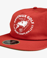 Bison Snapback - Rust Red